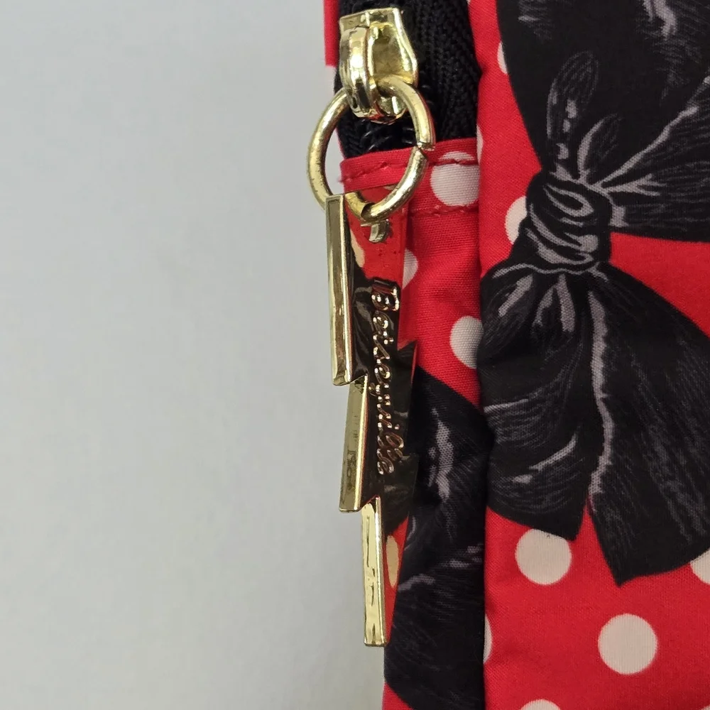 Betseyville Betsey Johnson Black Bow White Polkadot Red Laptop Soft Case Handles